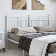 vidaXL Testiera in Metallo Bianco 135 cm