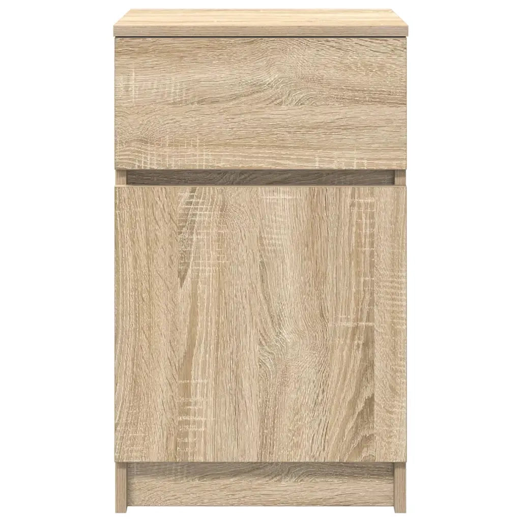 Comodino | Armadio da Notte | Mobiletto da notte Rovere Sonoma 39x35x65 cm in Legno Multistrato