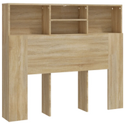 Testiera con Contenitore-Testata del letto Rovere Sonoma 120x19x103,5 cm