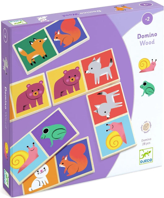 Memo con 32 tessere in legno, Dgeco, Eta 2+