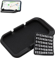 Mat antiscivolo 3 in 1 per auto, organizzatore per telefono cellulare sul cruscotto, mat antiscivolo, supporto per telefono cellulare in auto, Magic Pad per telefoni cellulari, smartphone, chiavi, GPS e occhiali da sole.