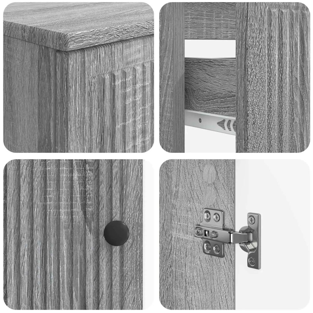 Set di armadietti da bagno in 3 pezzi EDE Legno ingegnerizzato 3417825