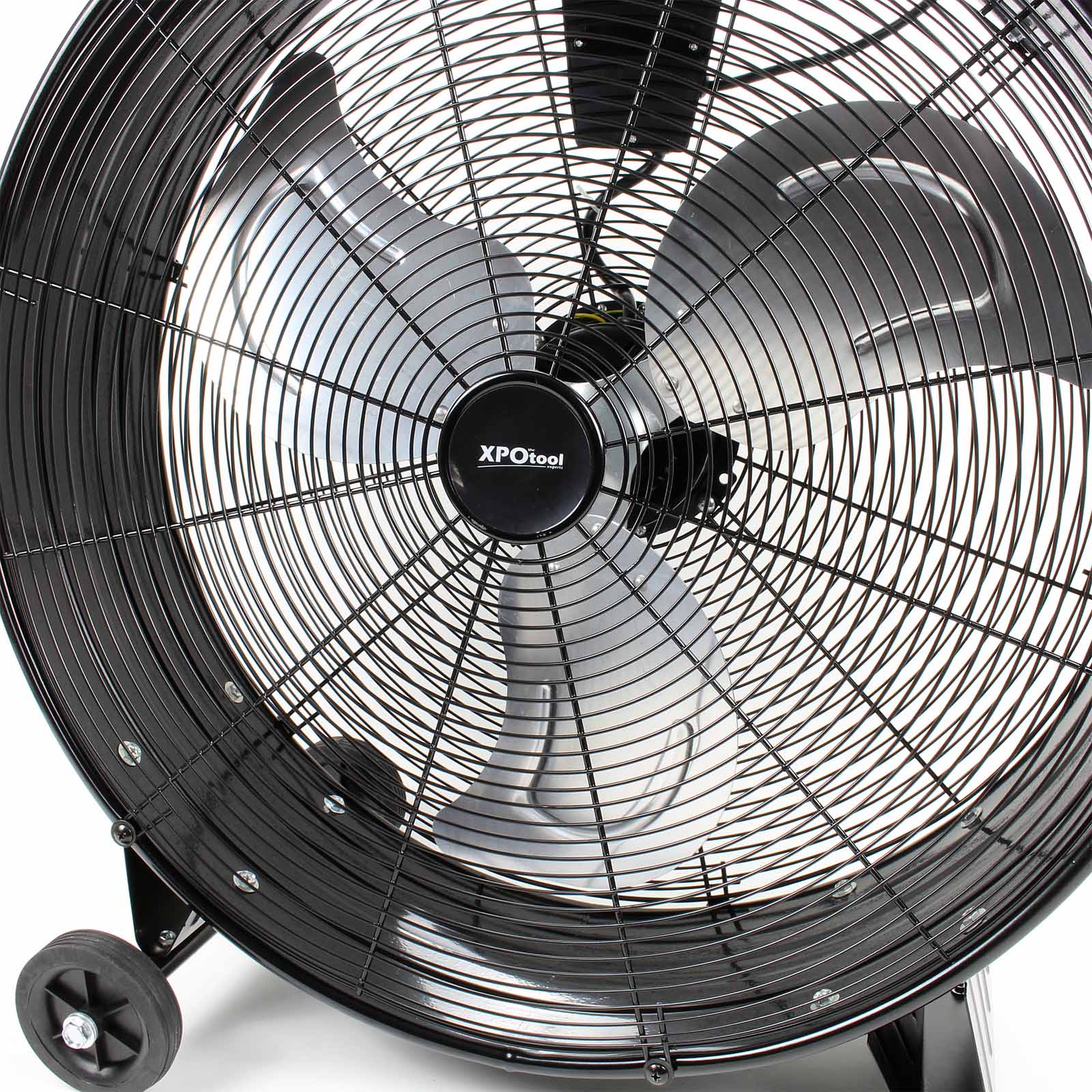 Ventilatore industriale 60 cm 180 W Ventilatore a tamburo da pavimento portatile con cavo e 3 velocità