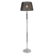 Lampada da terra metallo e tessuto cromo e grigio 03_0002456