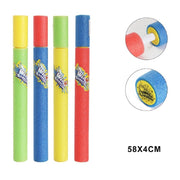 Trade Shop - Pistola Ad Acqua 58x4cm Tubo Sparatutto In Schiuma Gioco Estivo Spiaggia 605458 -