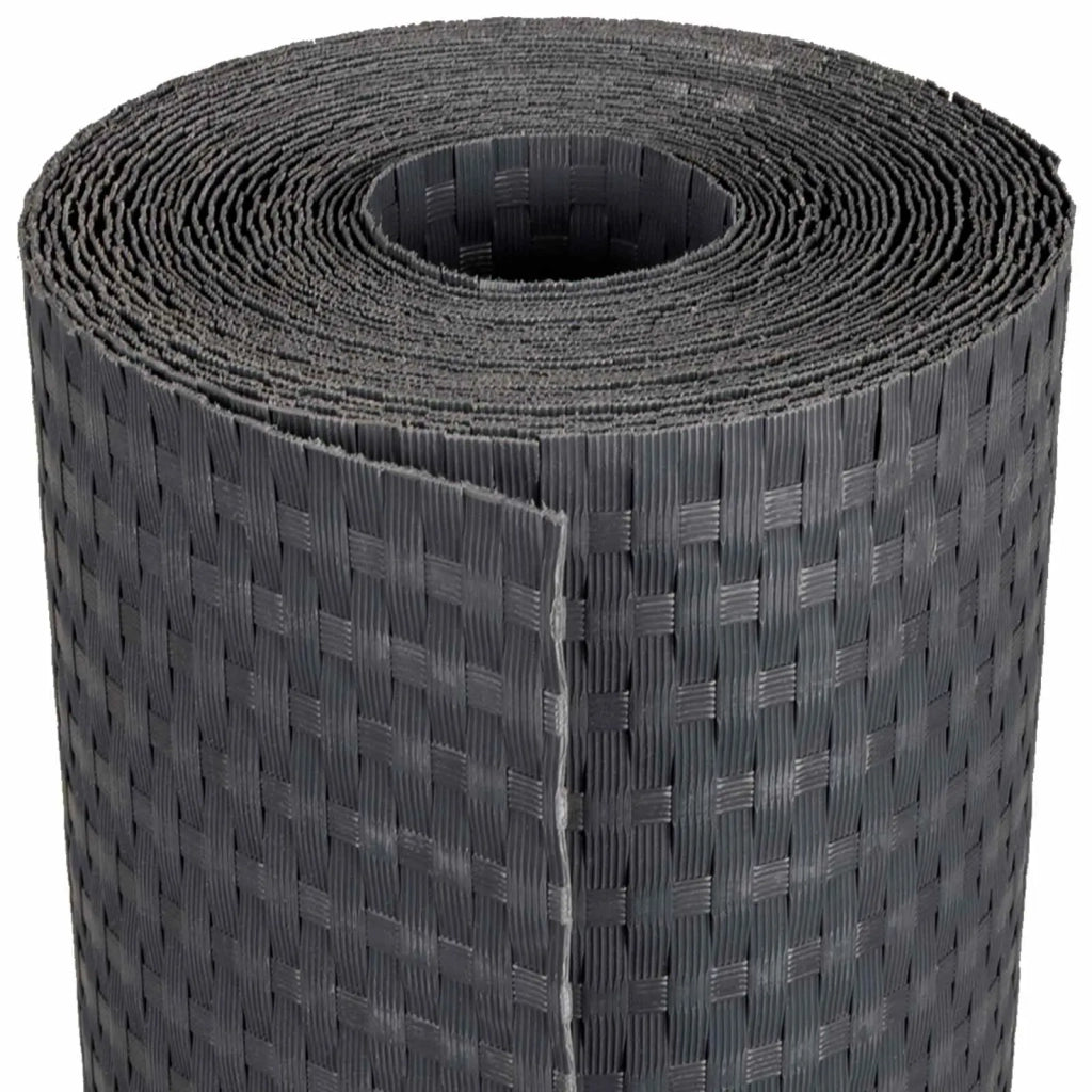 Schermo da balcone | Paravento da Balcone Grigio Scuro 300 x 100 cm polyrattan