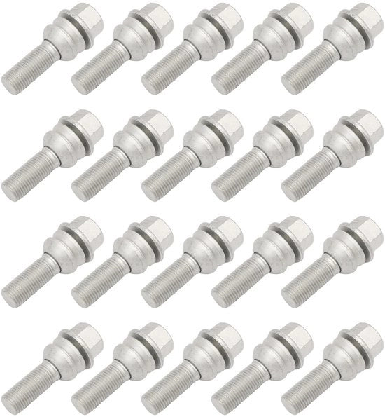 Bouton di accoppiamento a cono - M14x1,5 - Acciaio - 66 mm - Zeskant - Compatibile con Q7/Cayenne/Panamera - Bouton di accoppiamento con mozzo