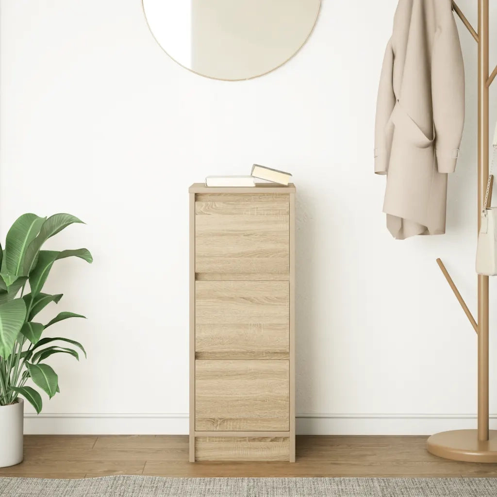 Credenza Rovere Sonoma 29,5x34x76 cm in Legno Multistrato 861636