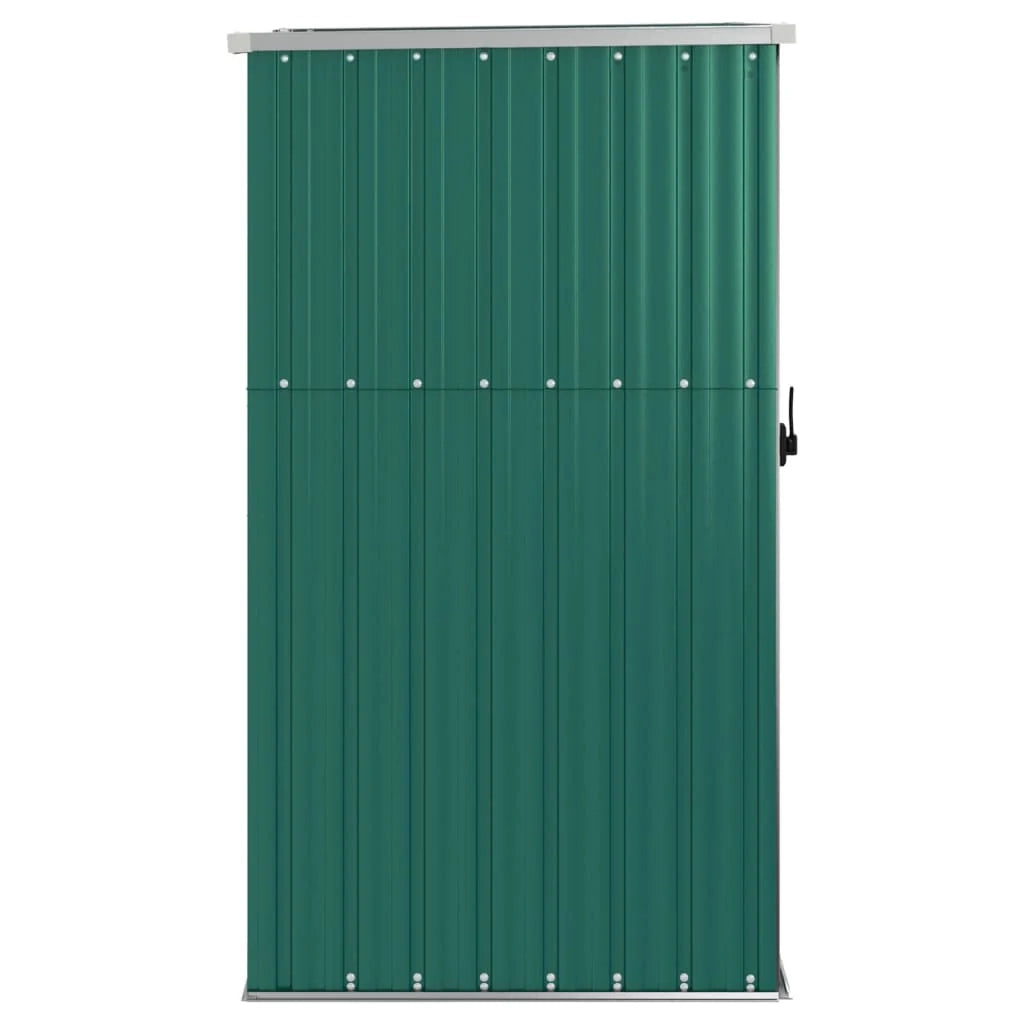 Casetta da giardino cabina ripostiglio casetta da esterno robusta casetta per attrezzi 88 x 89 x 161 cm acciaio zincato verde 02_0022431