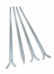 Spiedi per barbecue in Acciaio Inox AISI 304 lunghi 64 cm per Carne Pesce Verdure 4 pz