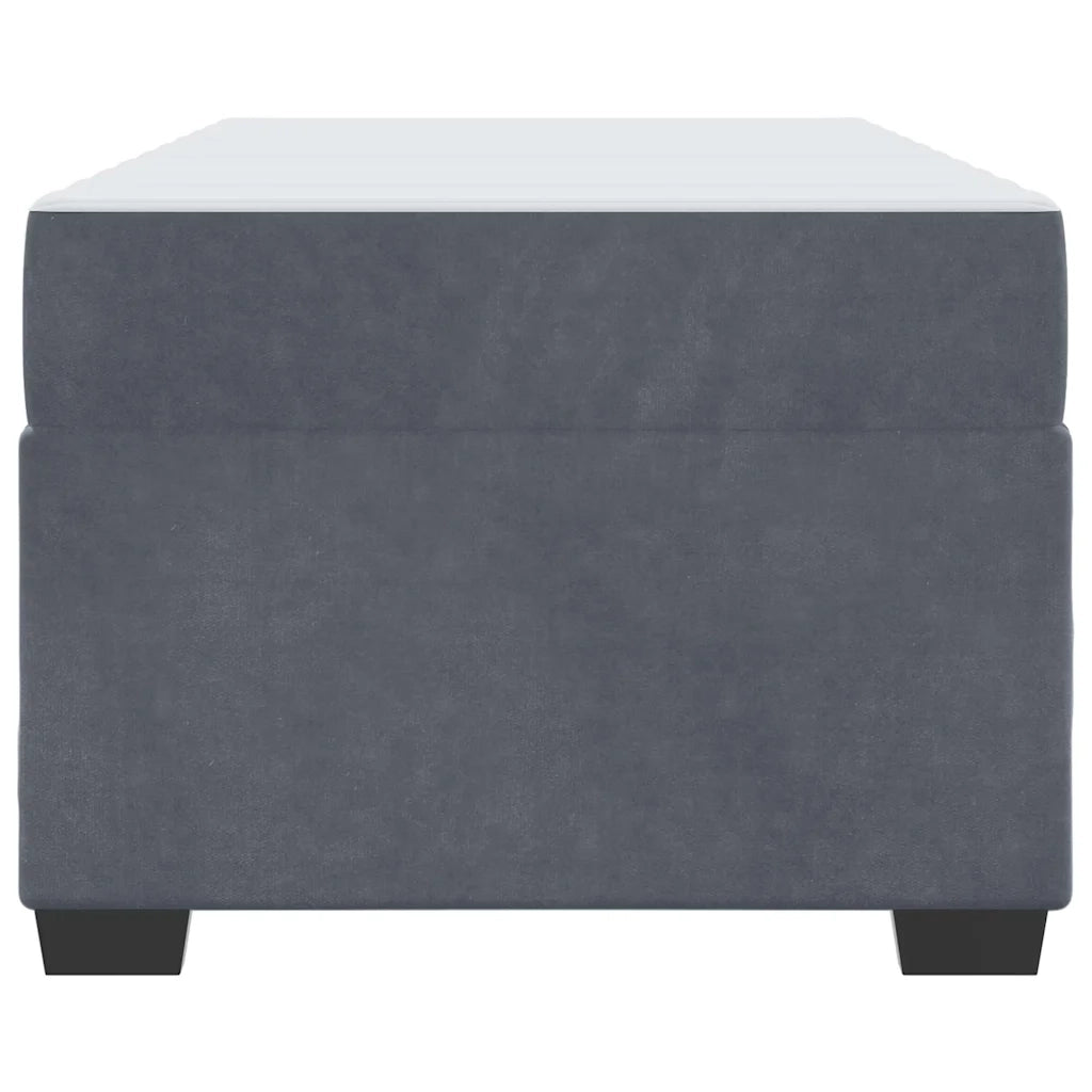 Struttura del letto Grigio scuro 100 x 200 cm Tessuto