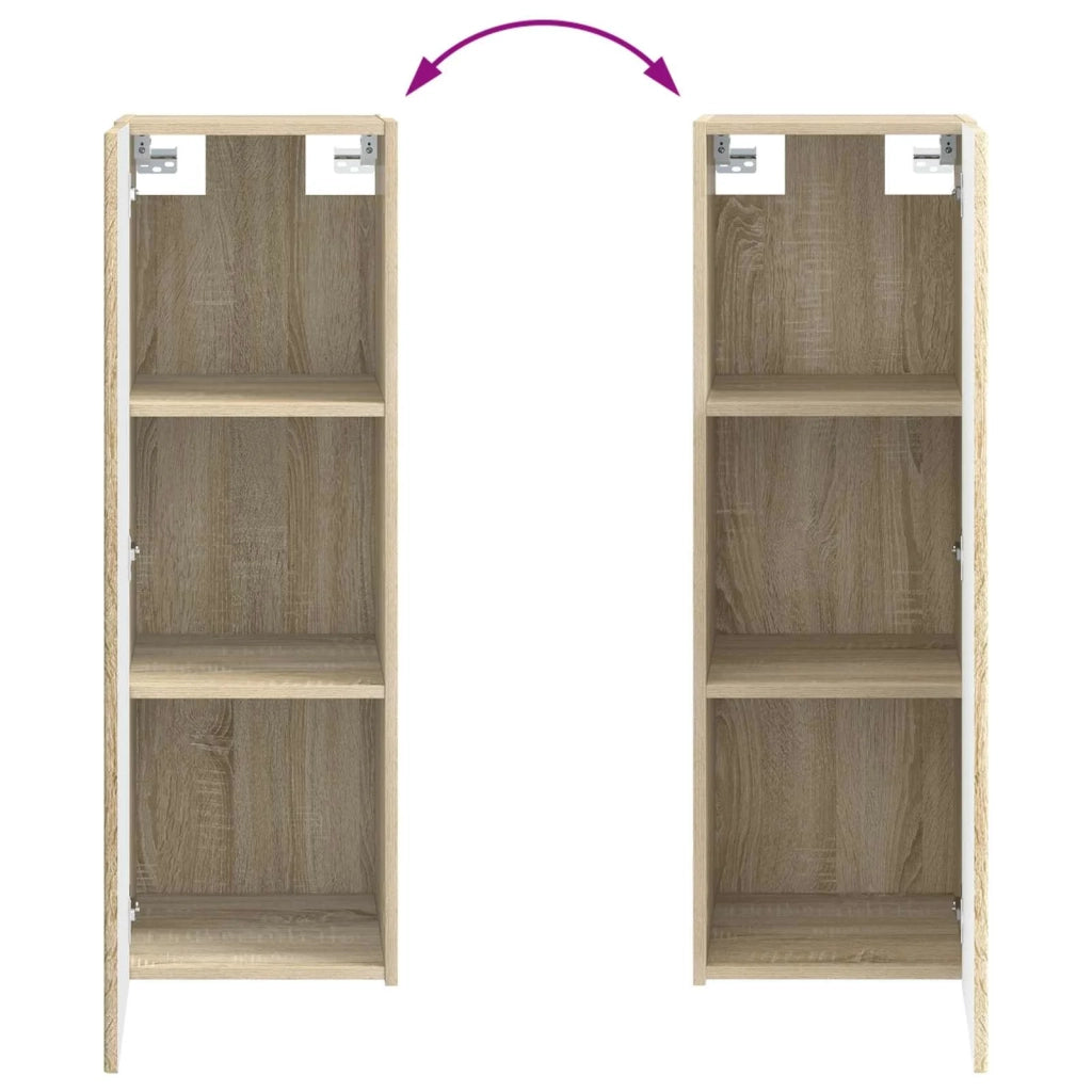 Set di mobili per il bagno 2 pz Rovere Sonoma 3406105