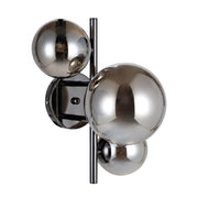 Applique CANELLO Italux nero/cromo 3xG9 sfere vetro moderna
