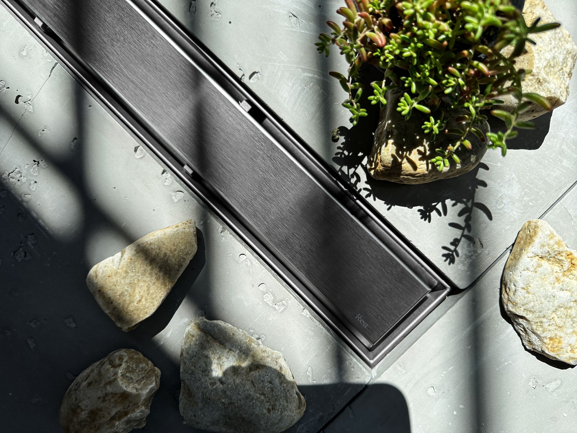 Scarico Lineare Rea Neox Pro Nickiel Brush 50