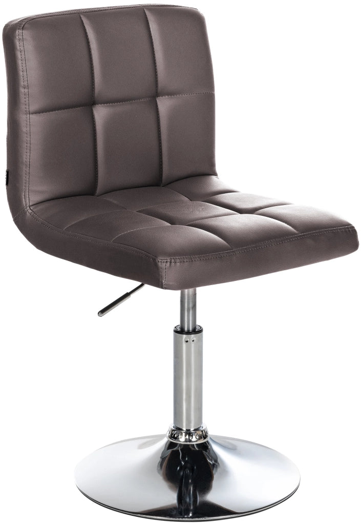 Sedia lounge Palma V2 in similpelle marrone
