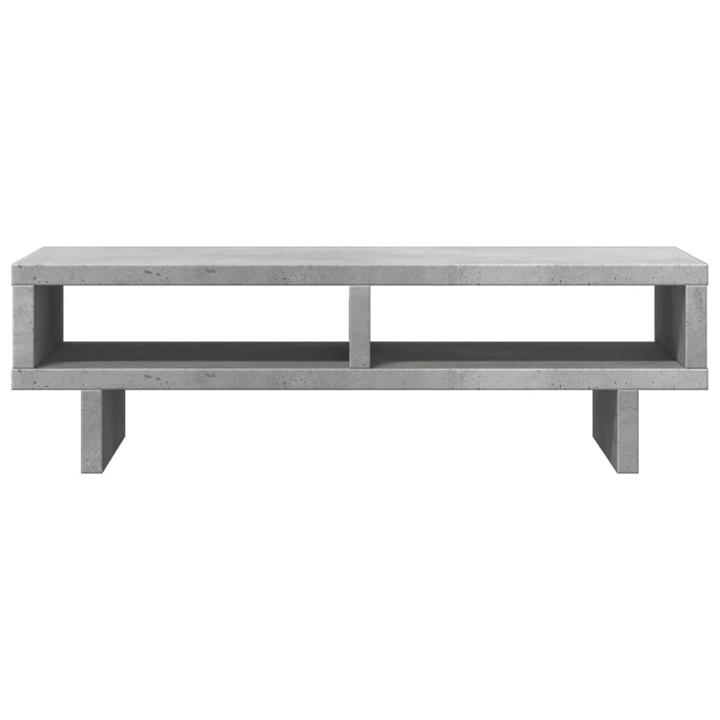 Supporto per Monitor Grigio Cemento 50x27x15 cm in Truciolato