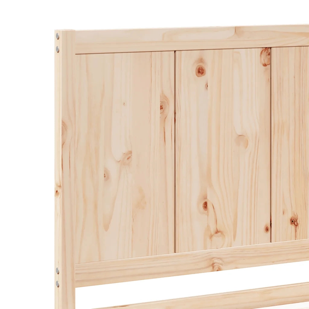 vidaXL Giroletto Extra Lungo senza Materasso 200x210 cm Legno Massello