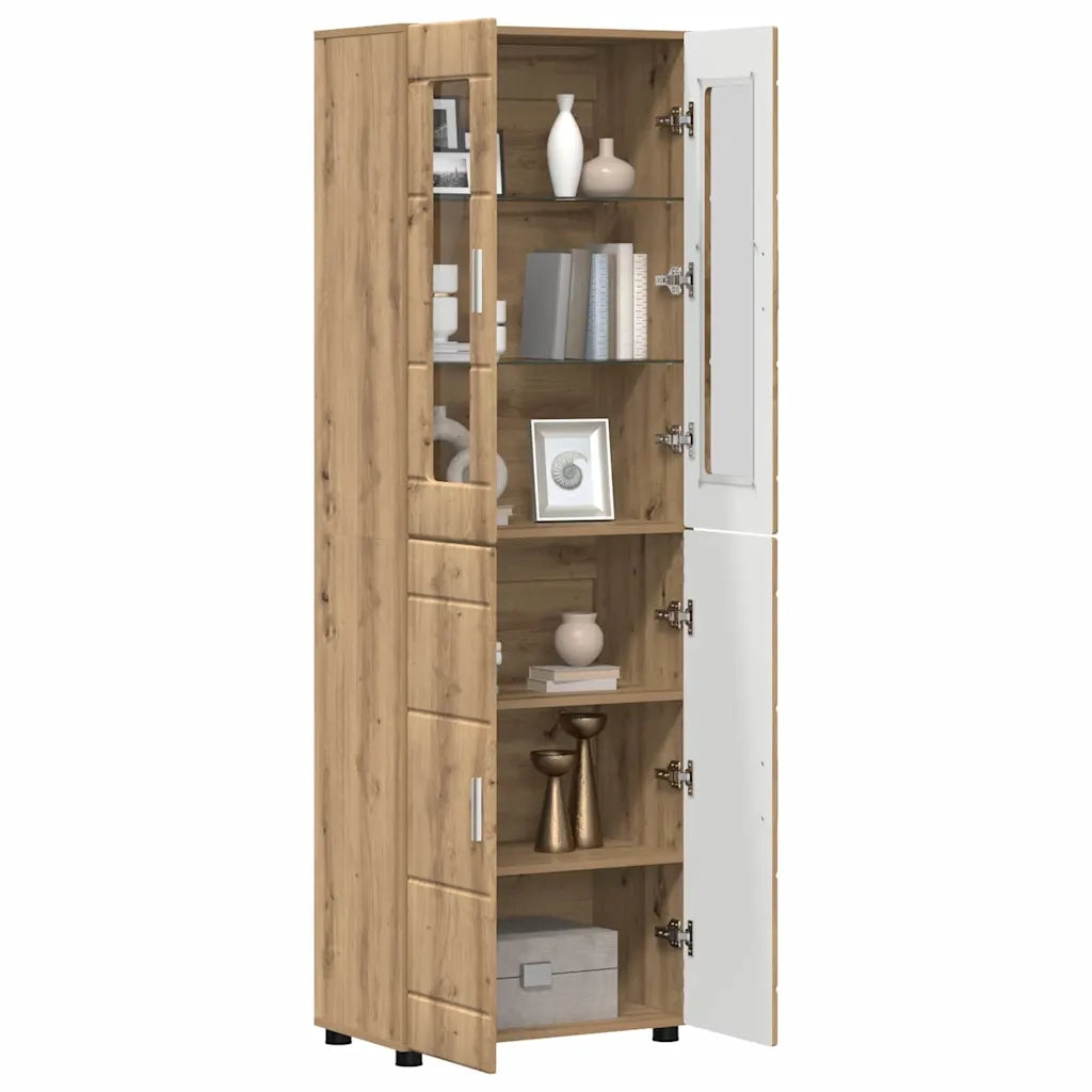 Credenza con porta FLORIN Rovere artigianale 60 x 35 x 182 cm 3397923