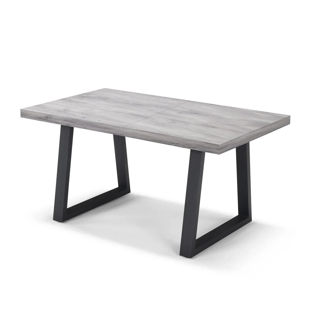 Tavolo da pranzo allungabile Cemento 145x85 MADE IN ITALY modello GOYA fino a 195 CM per sala da pranzo, cucina e soggiorno, design moderno con top in melaminico