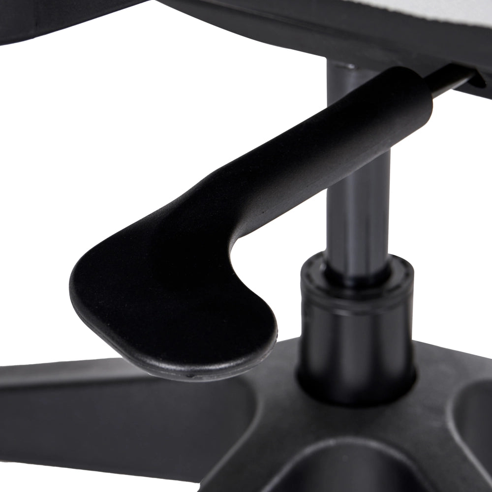 Sedia da ufficio ergonomica con schienale regolabile, seduta scorrevole, braccioli regolabili e supporto lombare grigio
