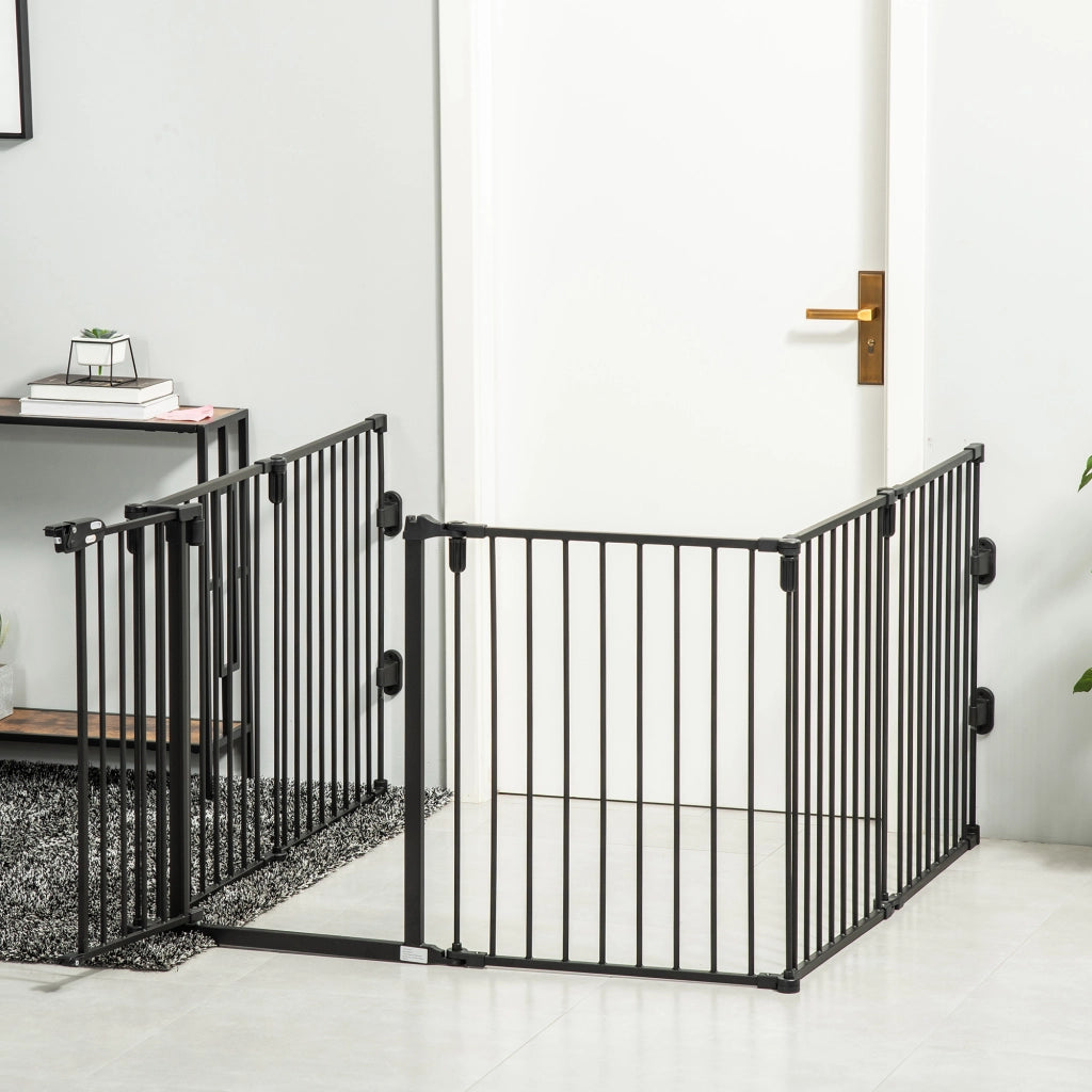 Barriera di sicurezza per bambini e animali ¨C zephmum ¨C nero 362.5x76 cm