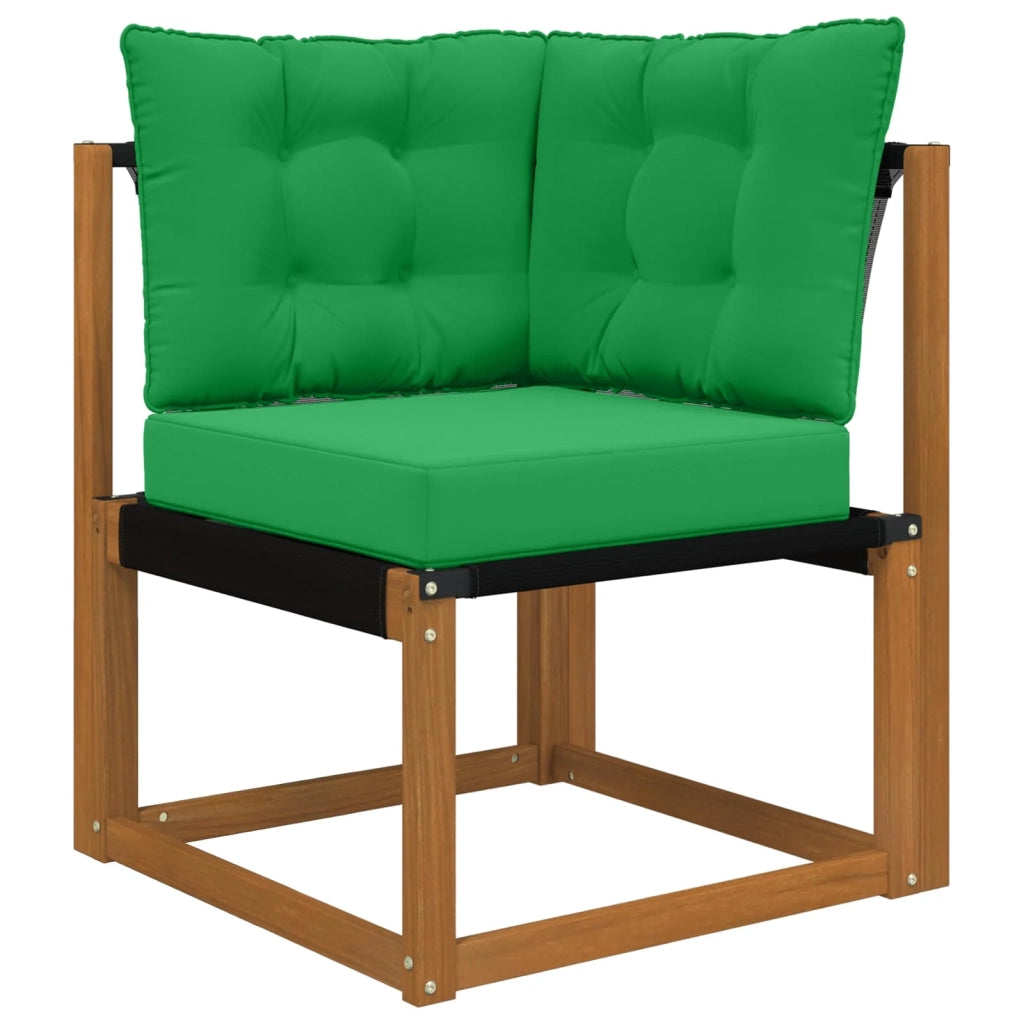 Cuscino per divano da esterno 3 pz | Cuscini per sedie Verde Poliestere
