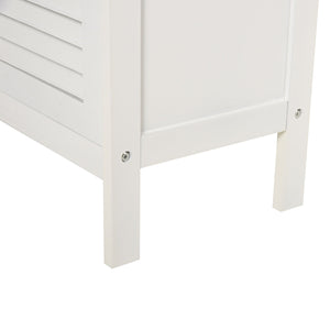 Mobiletto Bagno 2 Ripiani 2 Ante 60x30x81,6 cm in MDF  Bianco