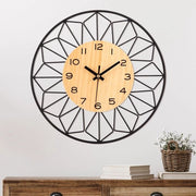Orologio da Parete senza Suono, in Legno, 60 cm, Orologio da Parete Vintage, Non Tocante, Quarzo, a Batterie, Silenzioso, per Salotto, Camera da Letto, 23 pollici