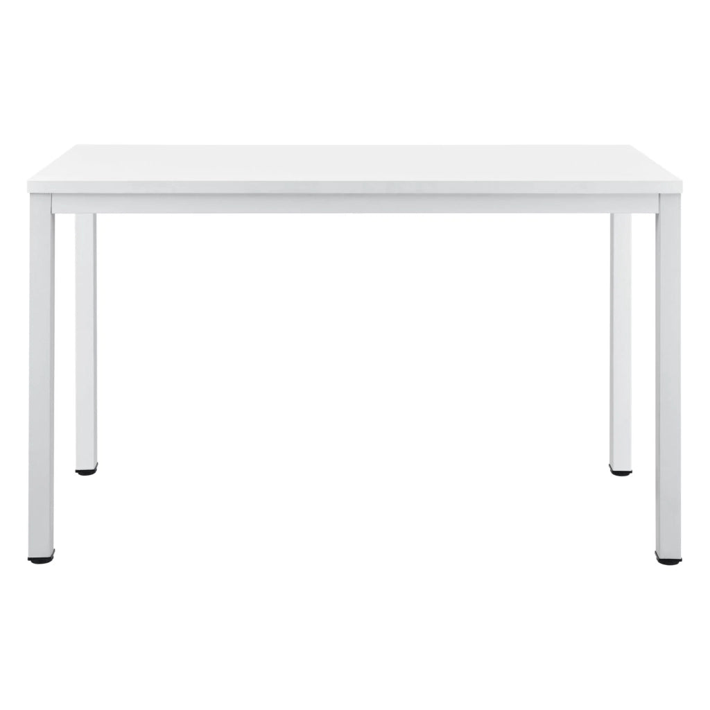 Scrivania per computer regolabile tavolo da lavoro 120 cm bianco 03_0001158