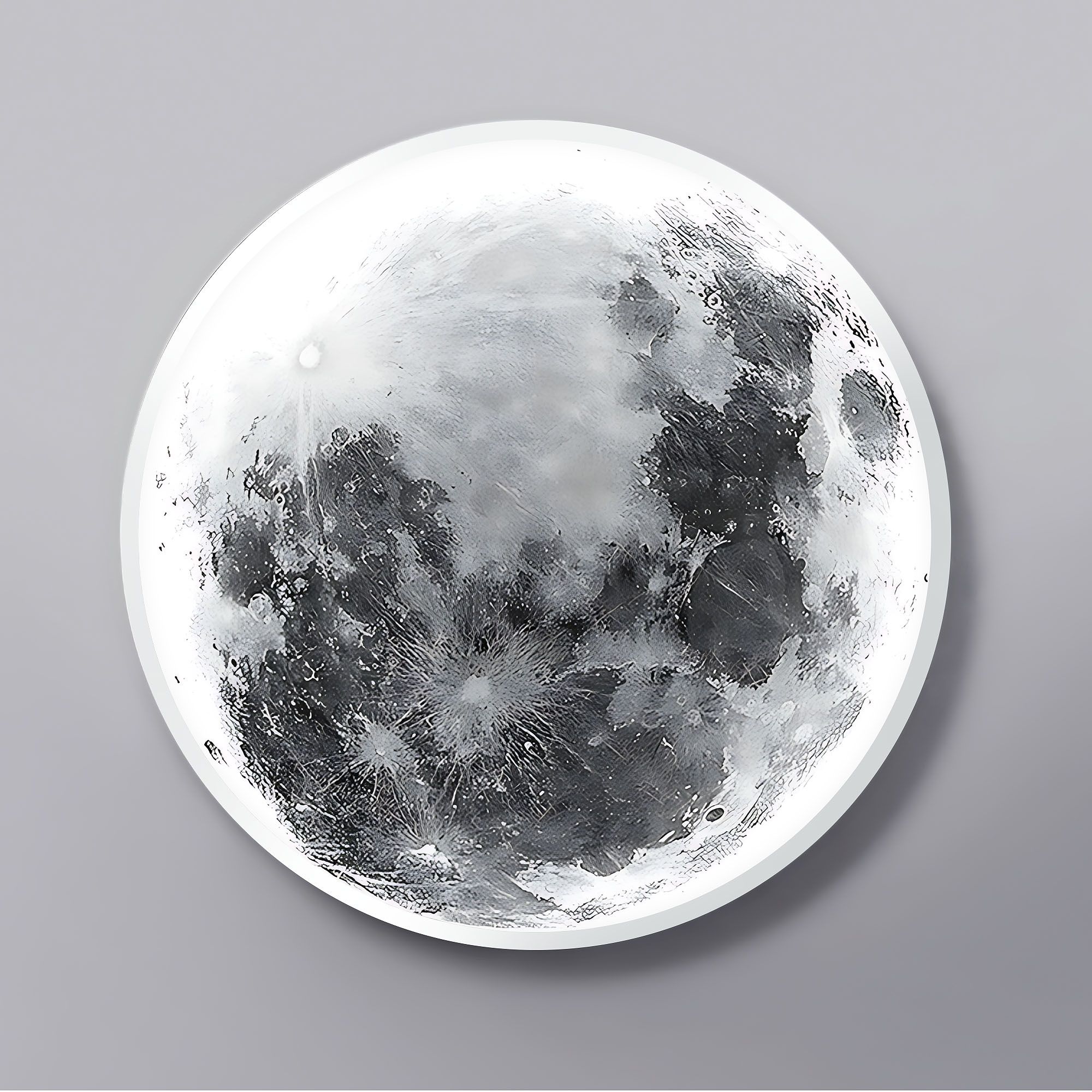 Lampada Da Soffitto App1806-cw Moon Led White