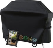 Grill Hoes Resistenti al Tempo, Grill Hoes, Grill a Gas, Grill Hoes per Grill a Gas, Copertura per Grill in Tessuto, Impermeabile all'Acqua, Impermeabile al Vento, Resistente ai Raggi UV, Resistente ai Segni di Usura (145 x 61 x 117)