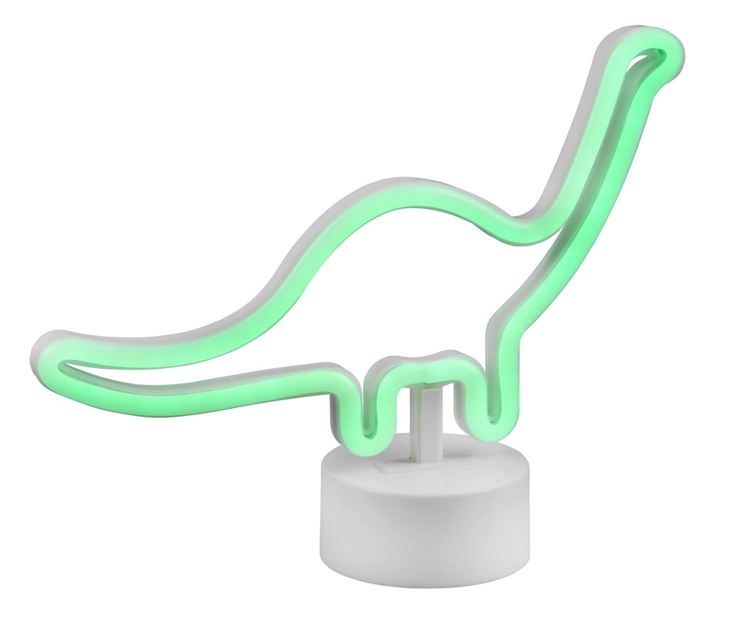 Lampada da Tavolo da Interno a LED in Plastica Bianco