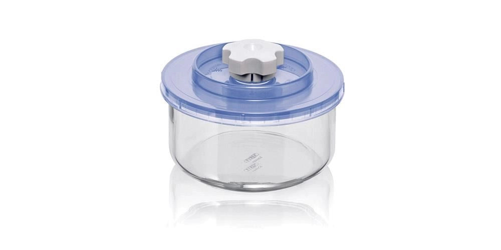 Magic Vac ACO1011 coprivivande Blu, Bianco Plastica Rotondo Coperchio per alimenti