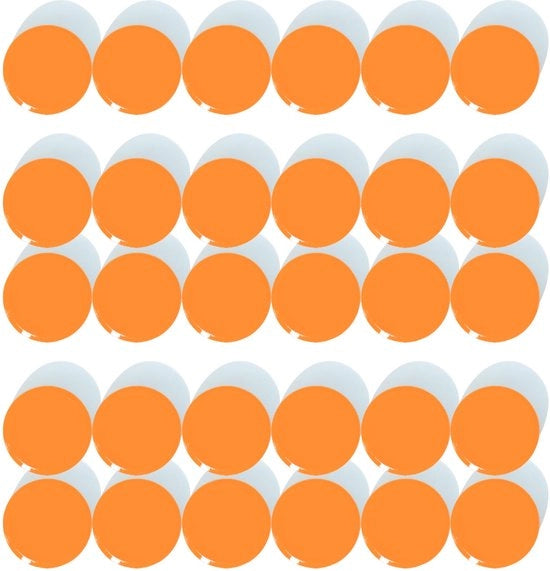 Magnetici per lavagne, forti magneti per frigoriferi, mini magneti, piccoli magneti per lavagne bianche, magneti rotondi colorati, forte aderenza, magneti per lavagne da parete, scuole (30 pezzi, arancione)