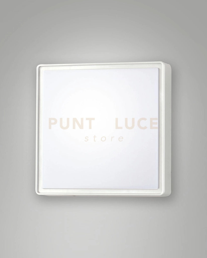 OBAN PLAFONIERA BIANCA ATTACCO E27 L.24X24CM C/SENSORE 1 LUCE
