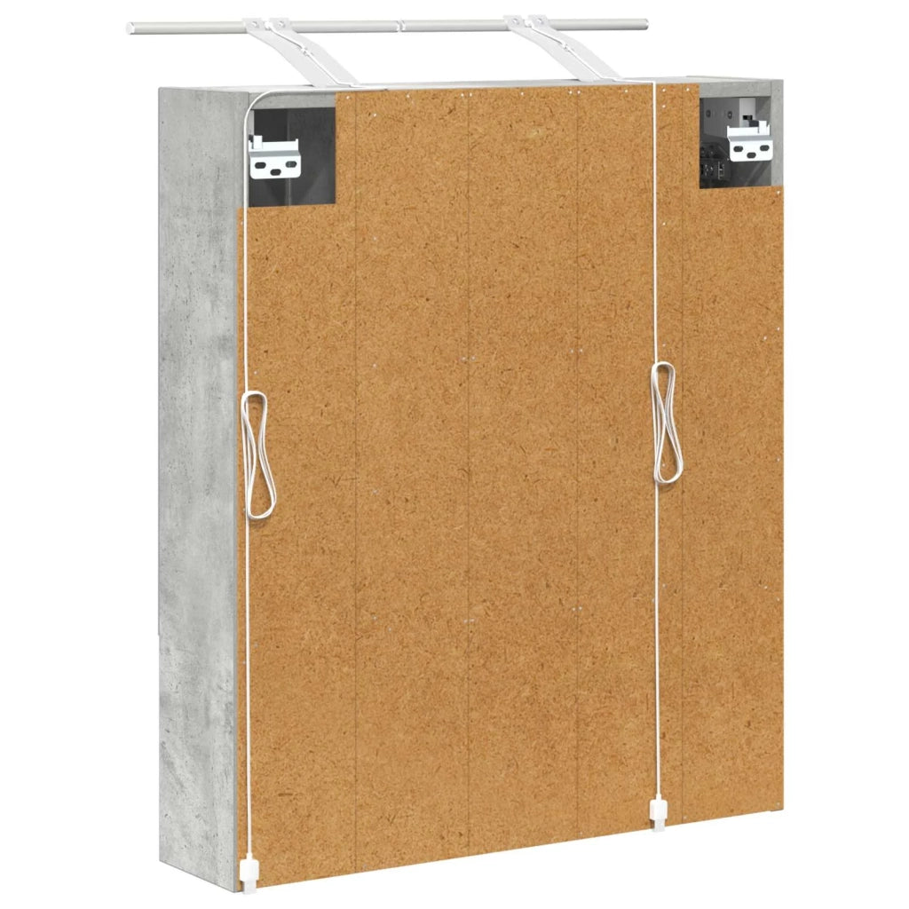 Mobiletto per specchio da bagno con lo scaffale Grigio cemento