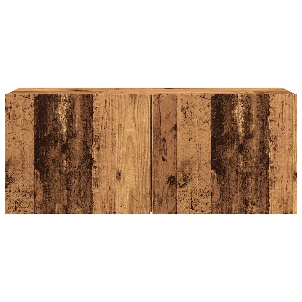 Mobile TV a Parete Legno Antico 100x30x41 cm 857670