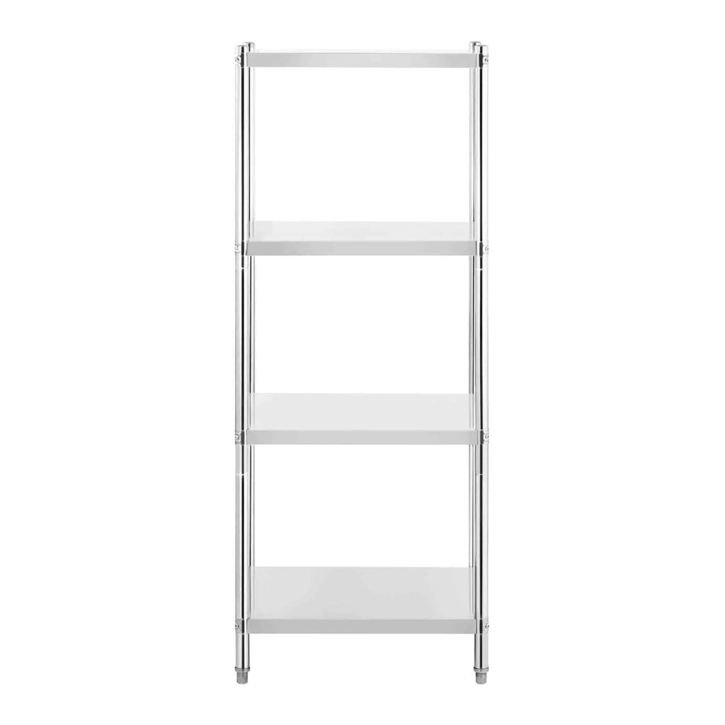 Scaffalatura in acciaio inox 70 x 60 x 180 cm portata 200 kg modello professionale 14_0005185