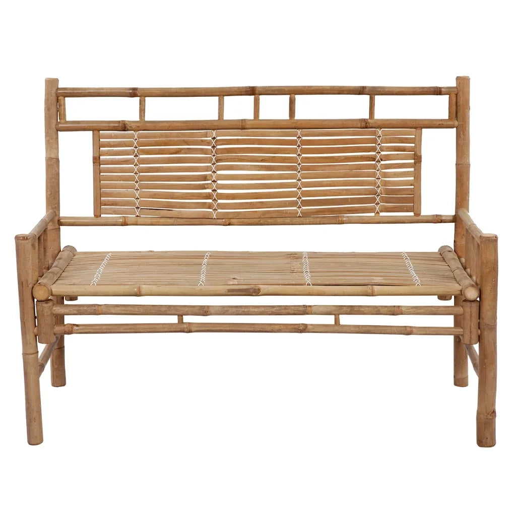Panca da Giardino con Cuscino 120 cm in Bamb¨´ 644573