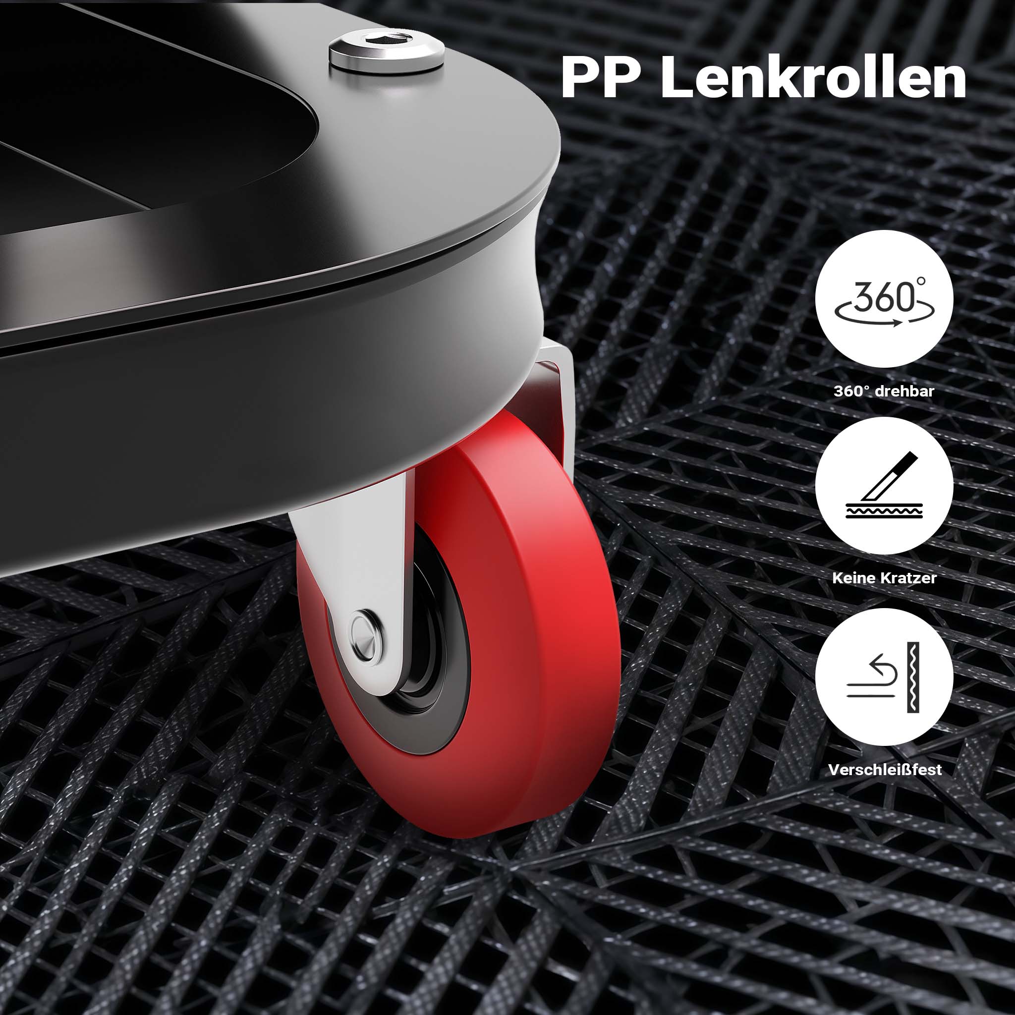 Sgabello per officina con ruote; sgabello di montaggio, carrello meccanico con ripiano porta-attrezzi