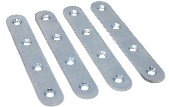 Connettore piatto - Piattaforma perforata - Robusto e duraturo - 100 mm - Piattaforma di fissaggio - Per connessioni di legno - Adatto per arredamento...
