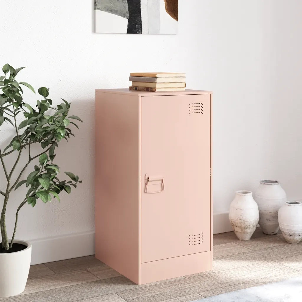 Credenza | Madia | Buffet da pranzo | Armadio da pranzo Rosa 34,5x39x73 cm in Acciaio