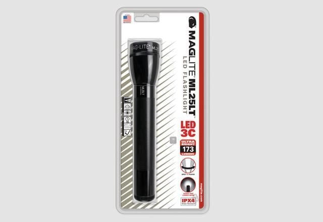 Maglite ML25LT Torcia LED 173 lm 3 Batterie C Alluminio IPX4 autonomia 18h colore Nero