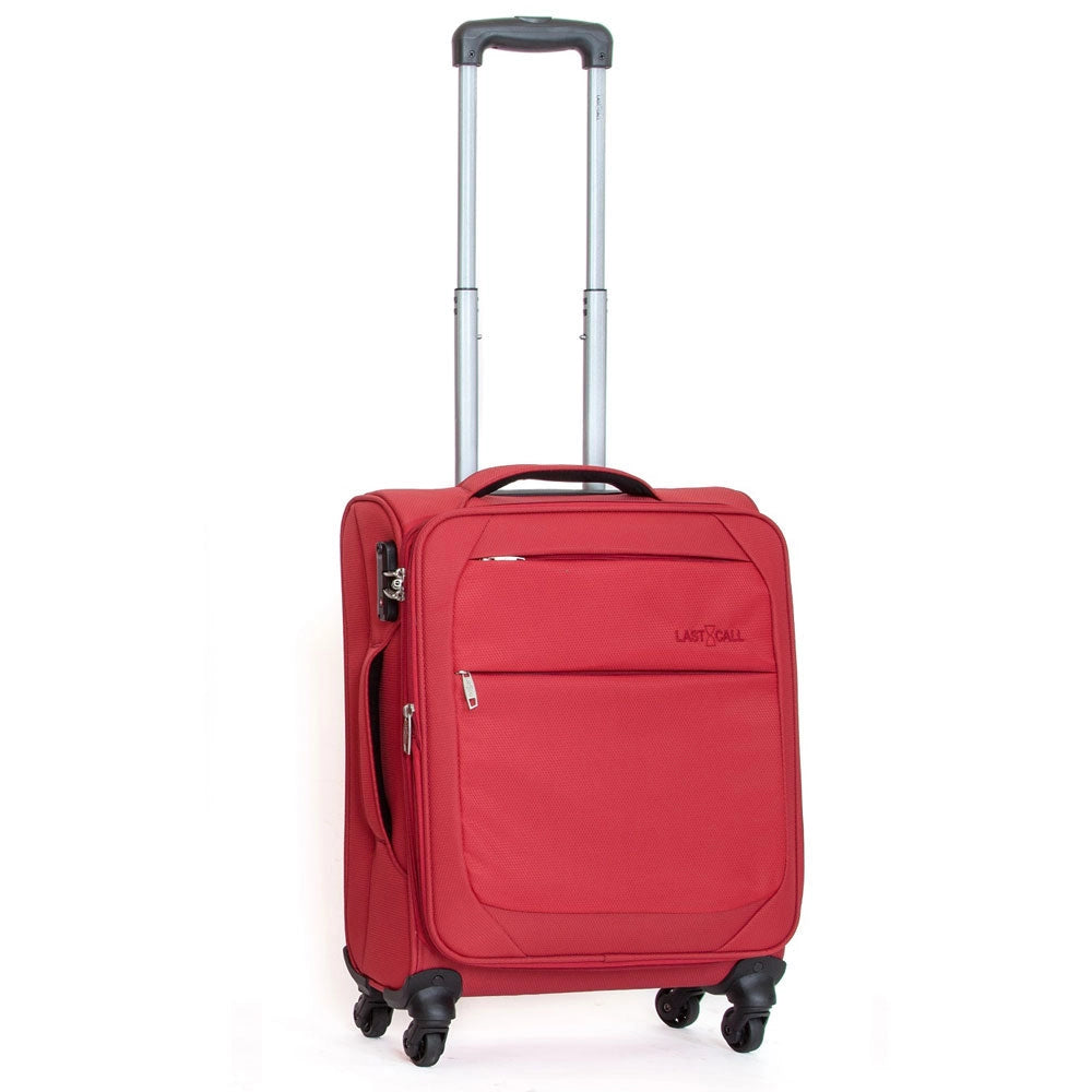 Trolley Valigia Morbida Bagaglio a Mano in Poliestere 4 Ruote Ravizzoni Matisse Rosso