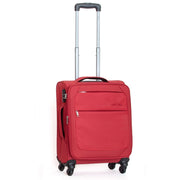 Trolley Valigia Morbida Bagaglio a Mano in Poliestere 4 Ruote Ravizzoni Matisse Rosso