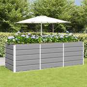 Fioriera Grigio chiaro 240 x 80 x 75 cm Acciaio 42018143
