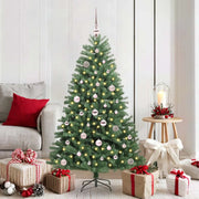 Albero di Natale Artificiale con Rami Pieghevoli Verde 150 cm