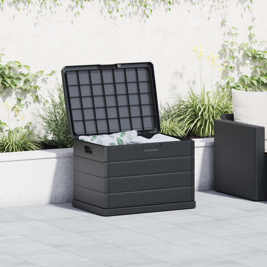 Baulo di Stoccaggio per Giardino - Antracite, 77.5 x 54.5 x 53 cm, Plastica, 170 L
