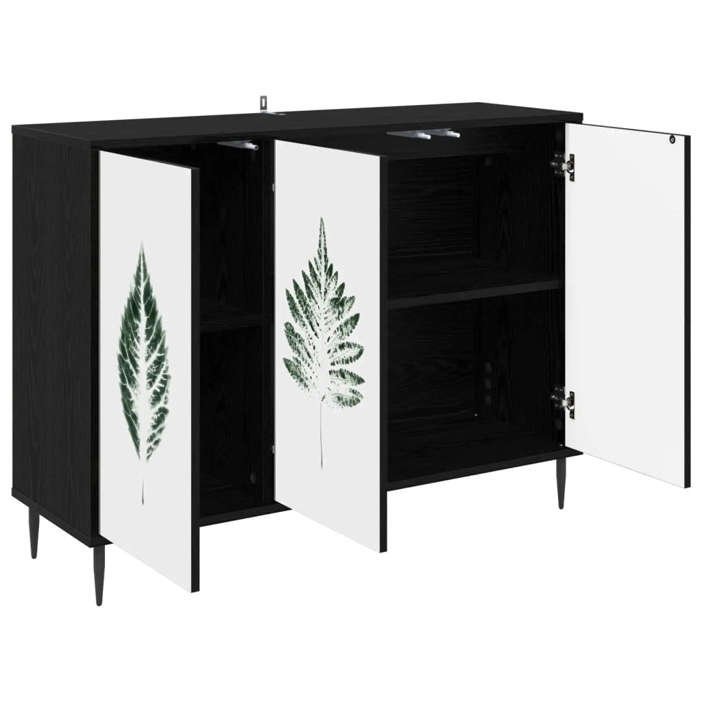 Credenza HANAU Rovere Nero 102 x 33 x 76 cm 8006985