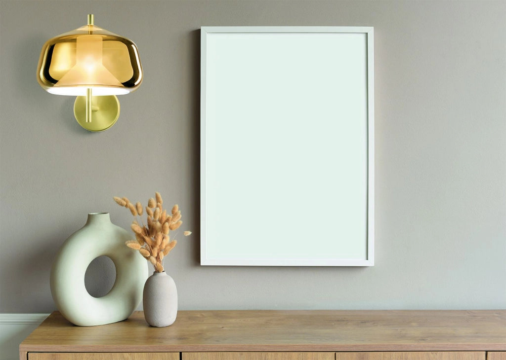 X-RAY APPLIQUE A PARETE VETRO BASSO ORO MONTATURA ORO 1 LUCE ATTACCO G9